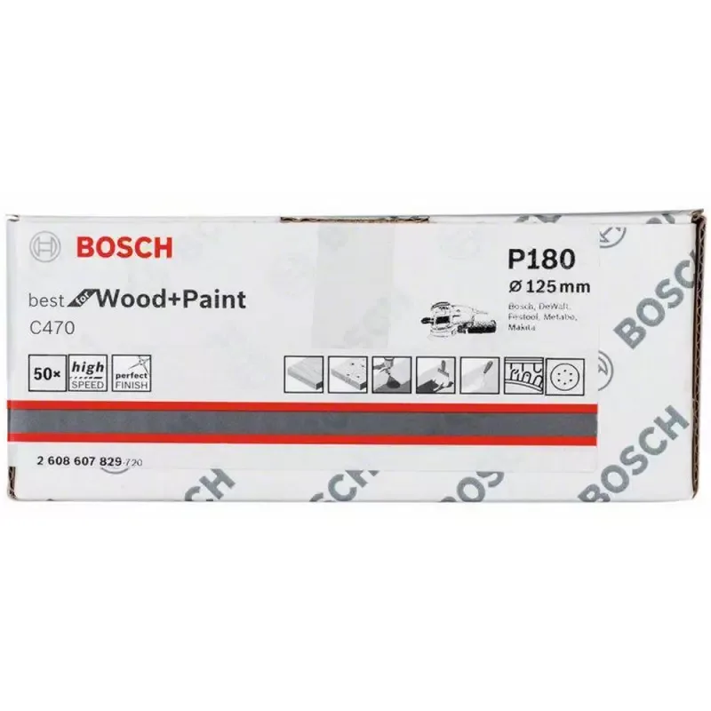 Lija Excéntrica Bosch 5" Grano 180 x50 para Madera · foto 2