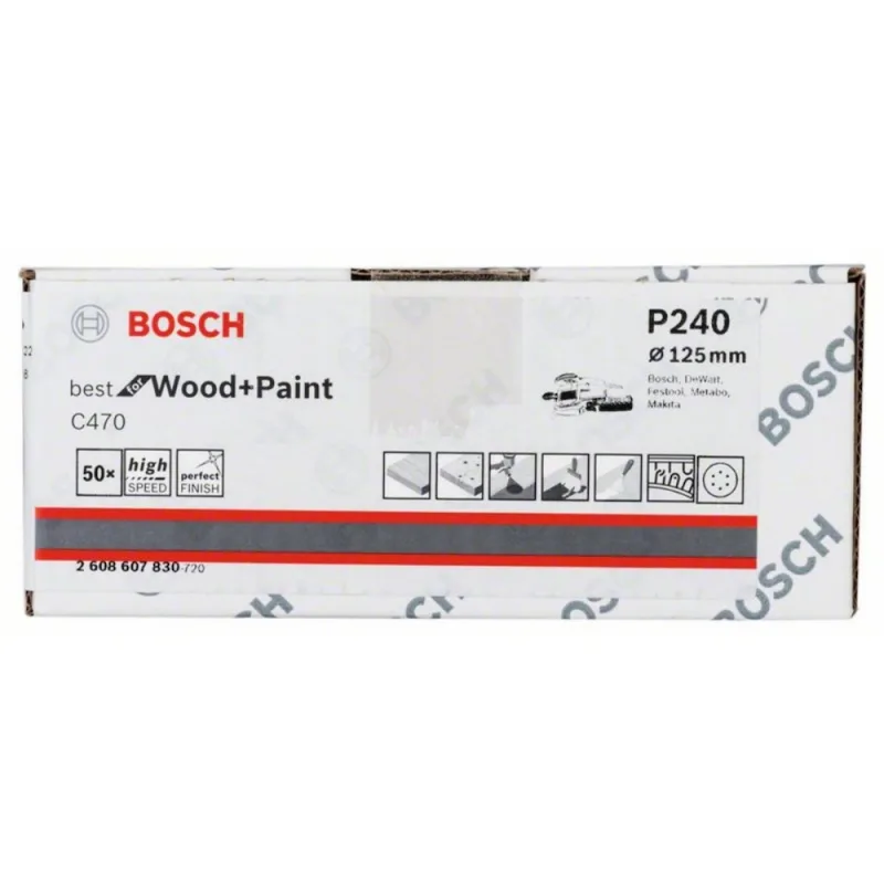 Lija Excéntrica Bosch 5" Grano 240 x50 Unidades · foto 2