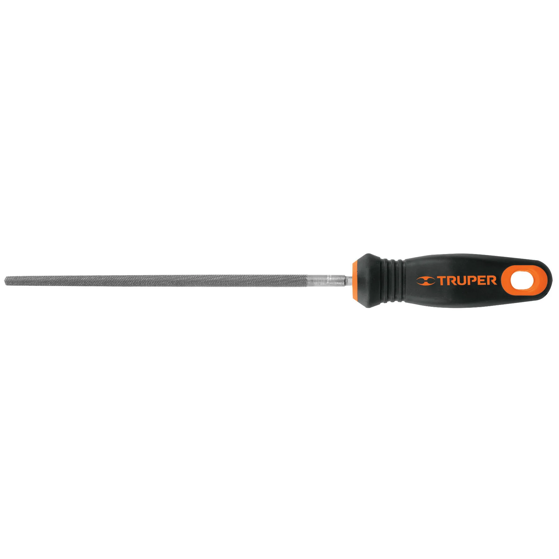 Lima redonda bastarda 8" con mango Comfort Grip, TRUPER