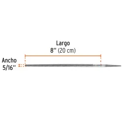 Lima Redonda Truper 15189 5/16" x 8" Bastarda · foto 3