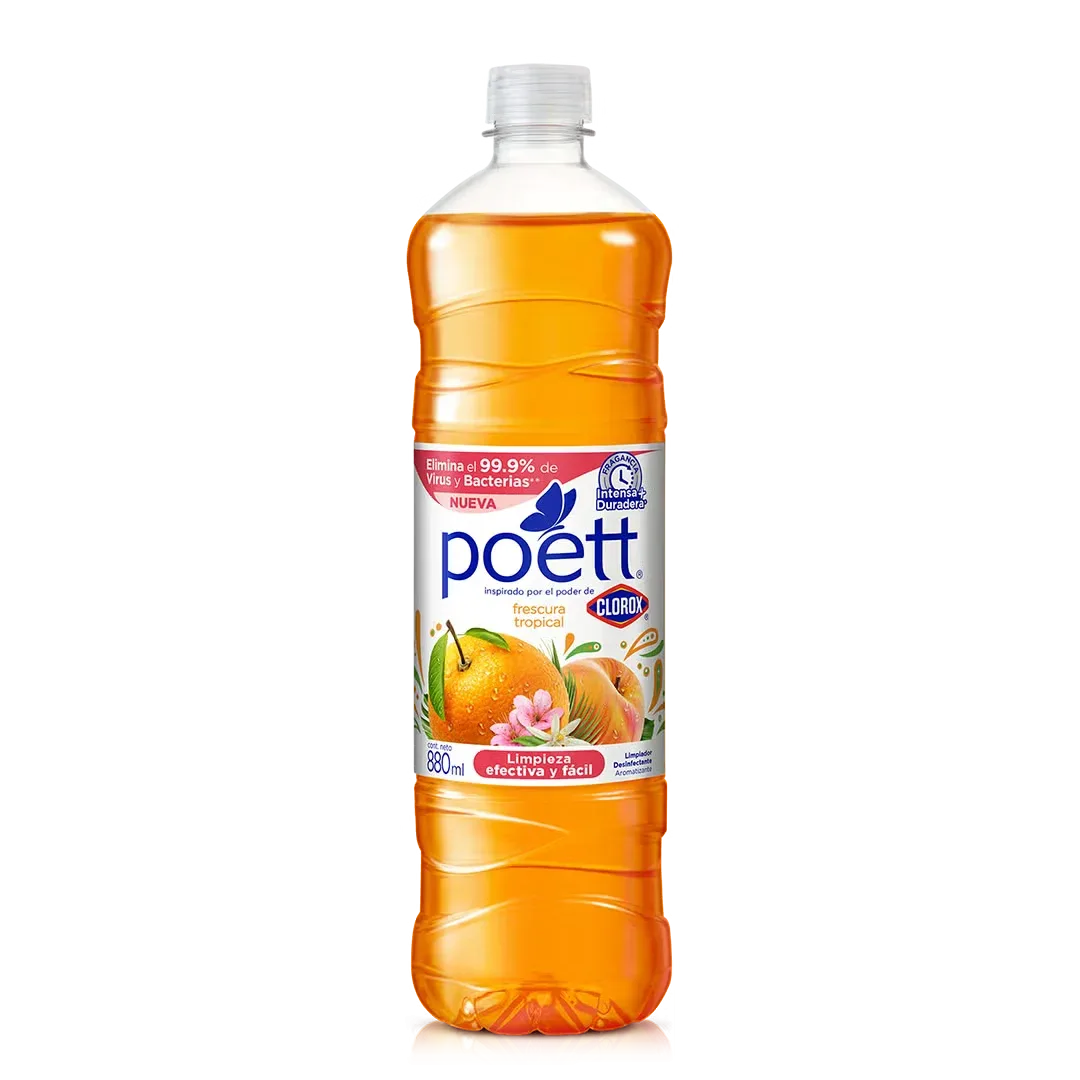 Limpiador Desinfectante Aromatizante Poett Frescura Tropical 750 ml