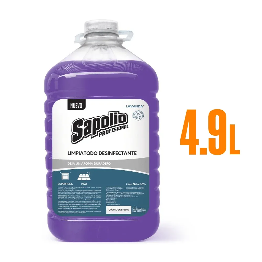 Limpiatodo Sapolio Profesional Lavanda 4.9L