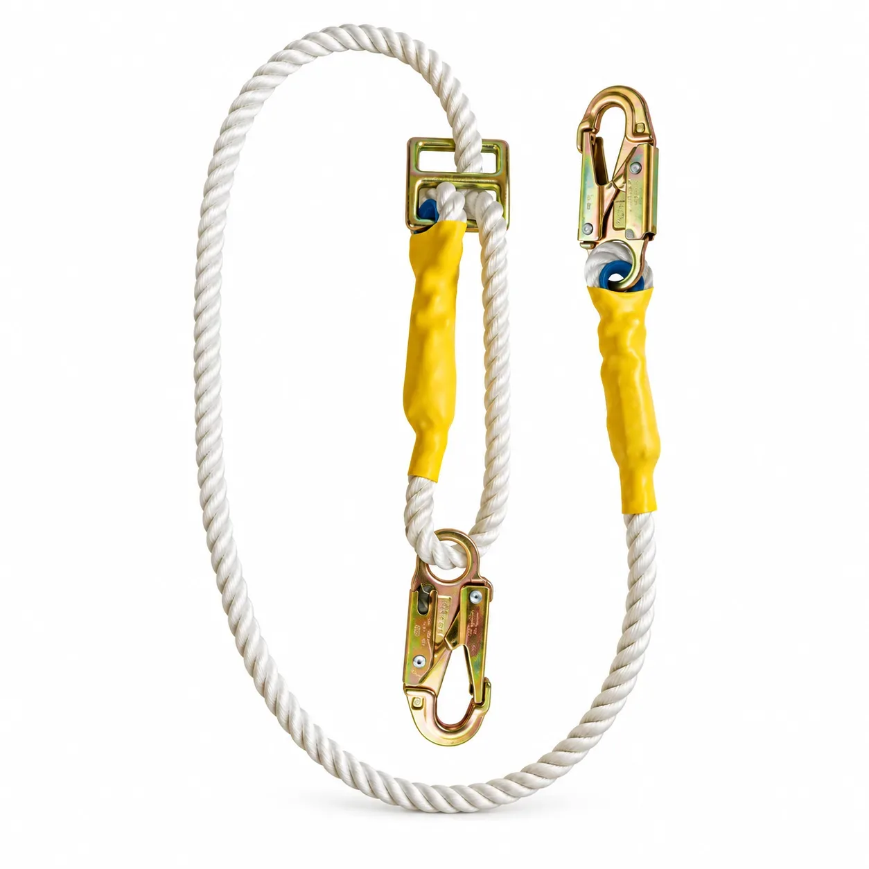 Línea de conexión regulable de cabo torcido de 5/8″ con dos ganchos de 3/4″ HAUK XC1PR de 1.80 m
