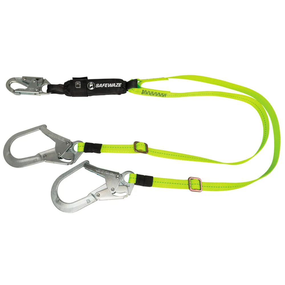 Línea de Vida con Amortiguador Safewaze PRO 4'-6' Ajustable FS566-AJ (doble pierna)