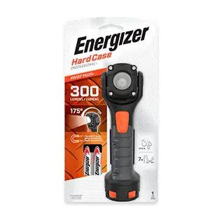 Linterna Energizer Hard Case Pivot Plus 300 (2AA)