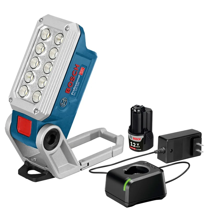 Linterna LED Bosch GLI 12V-330 con Batería y Cargador