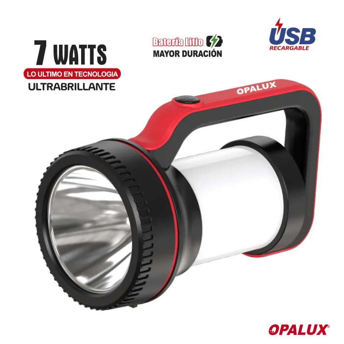 Linterna y Lámpara LED Recargable Multiusos 7W