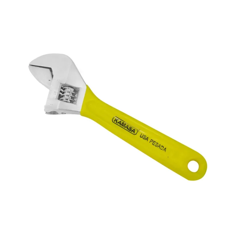 Llave Ajustable Kamasa KM441 6" Mango Amarillo Ergonómico