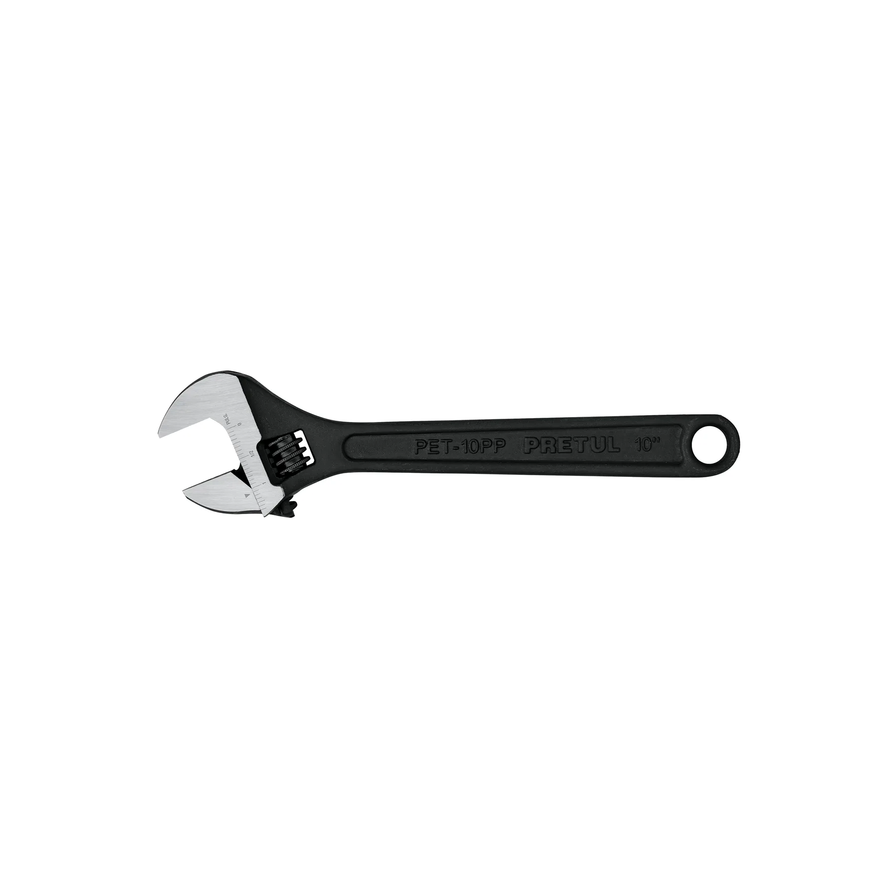 Llave ajustable (perico) 10" pavonada, PRETUL