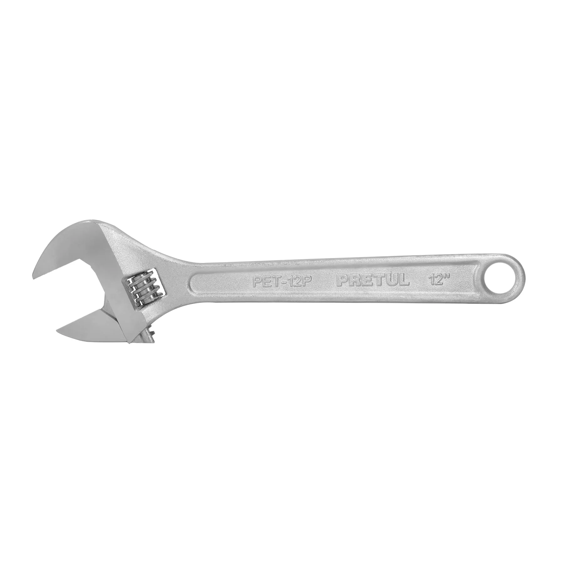 Llave ajustable (perico) 12" cromada, PRETUL