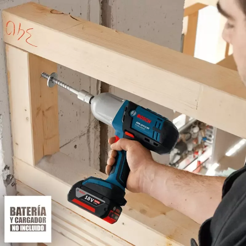 Llave de impacto inalámbrica Bosch GDS 18 V-LI HT de 1/2" y 650 Nm, versión baretool · foto 5