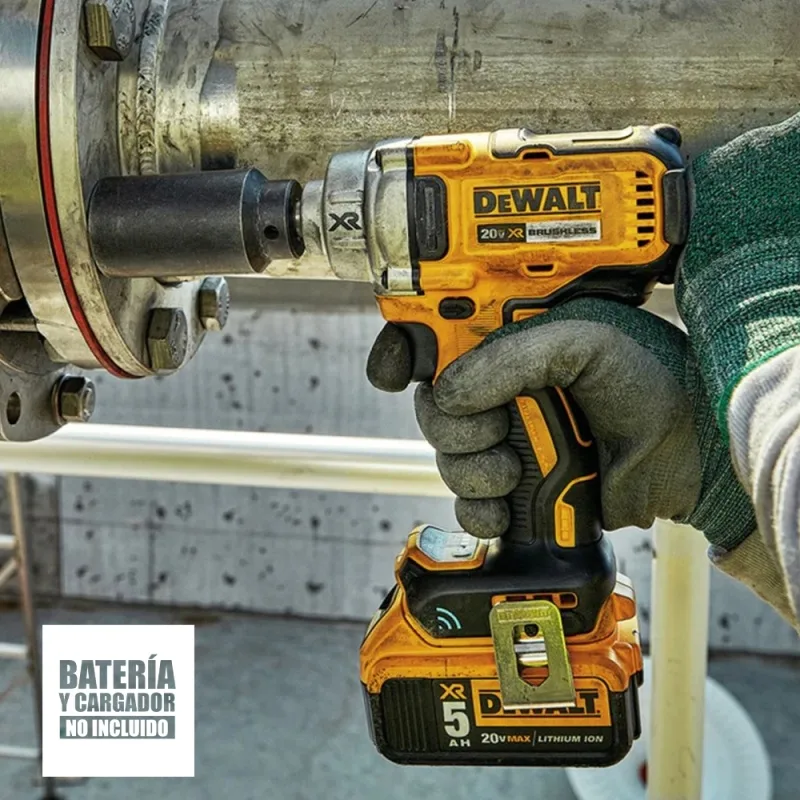 Llave de impacto inalambrica DeWalt DCF896B 1/2" 20V XR 447 Nm con Bluetooth (herramienta sola) · foto 5