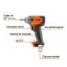 Llave de Impacto Inalámbrica Truper 1/2" 20V 250 Nm Brushless 103252 (Sin Batería) · foto 2