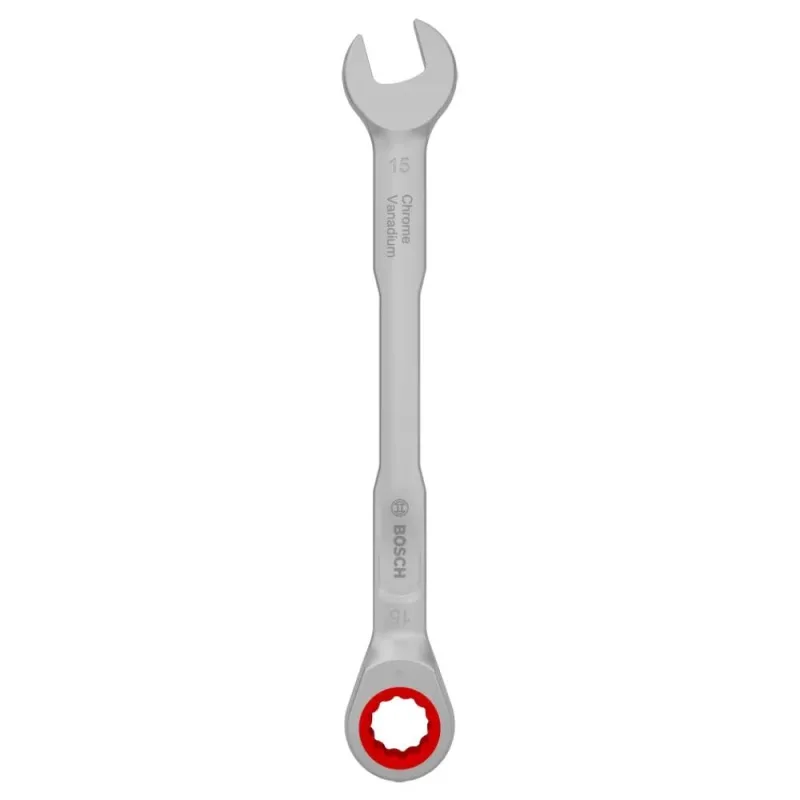 Llave Mixta con Ratchet Bosch 15mm Cromo Vanadio