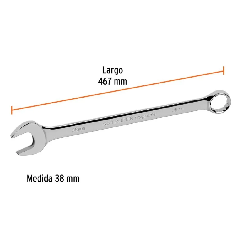 Llave Mixta Milimétrica 38mm x 467mm Truper 13821 · foto 3