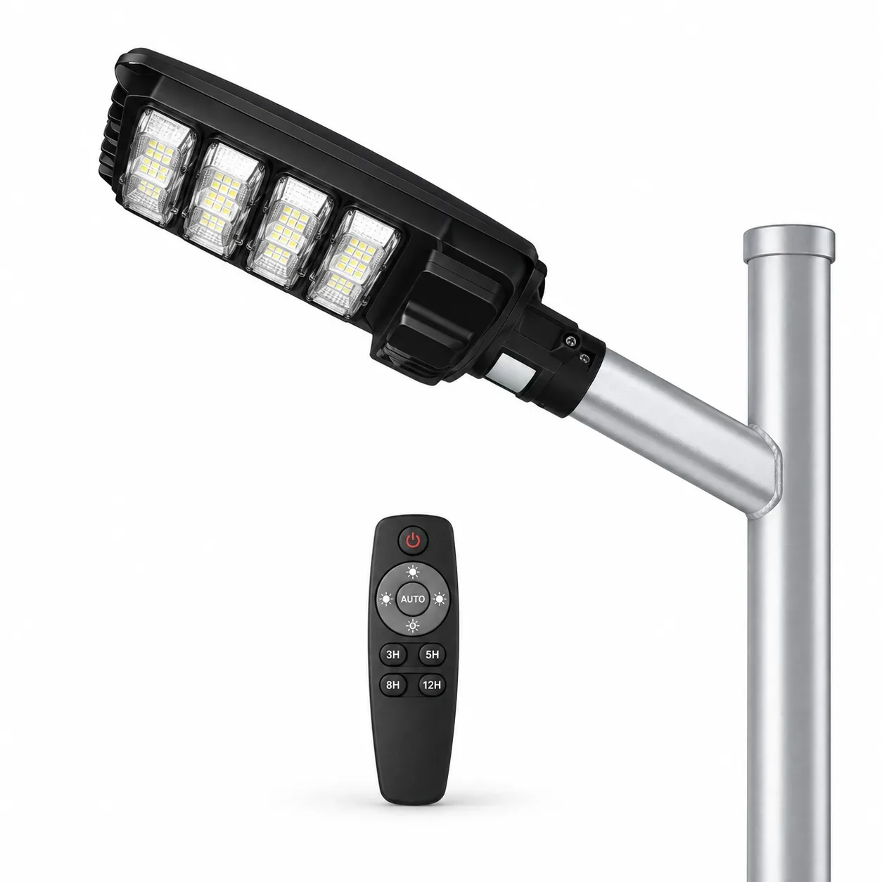 Luminaria solar LED para alumbrado público 300W 6500K NUVORA