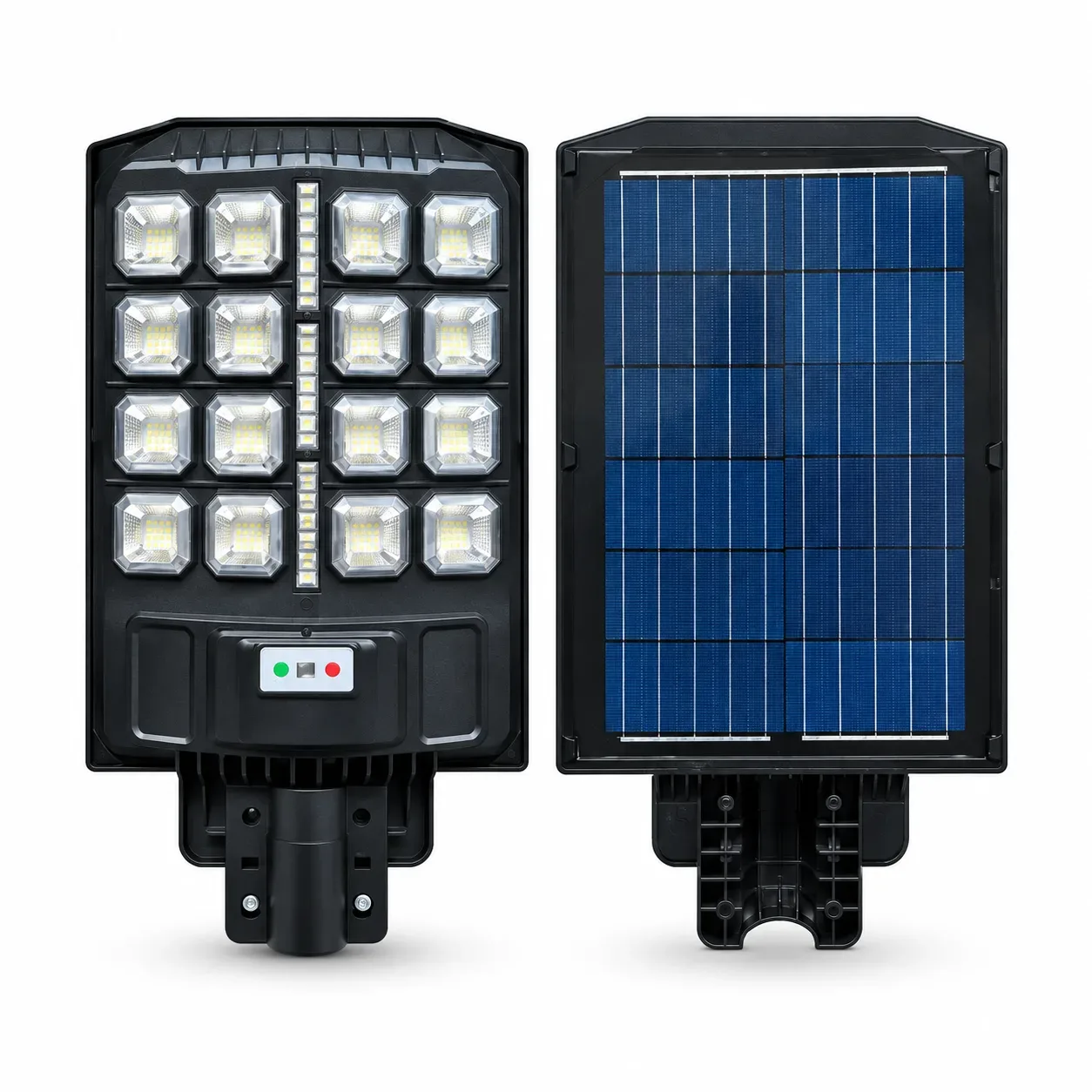 Luminaria solar LED para alumbrado público 300W con panel y batería