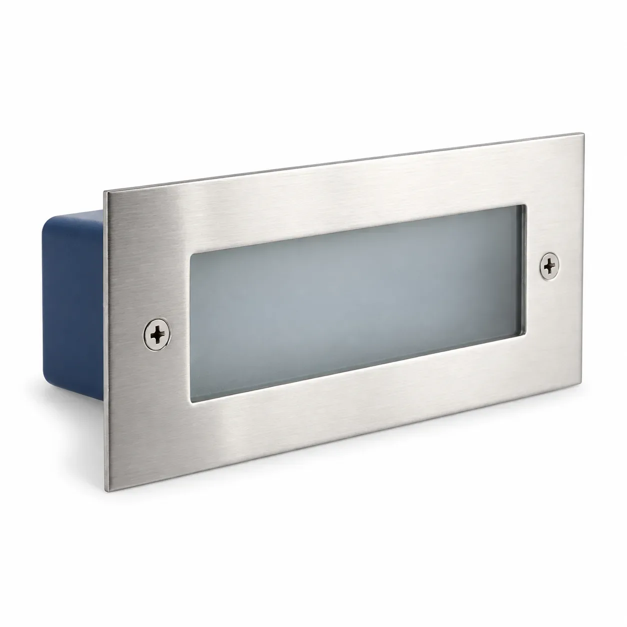 Luz guía LED empotrable rectangular de vidrio 3W 3000K NUVORA