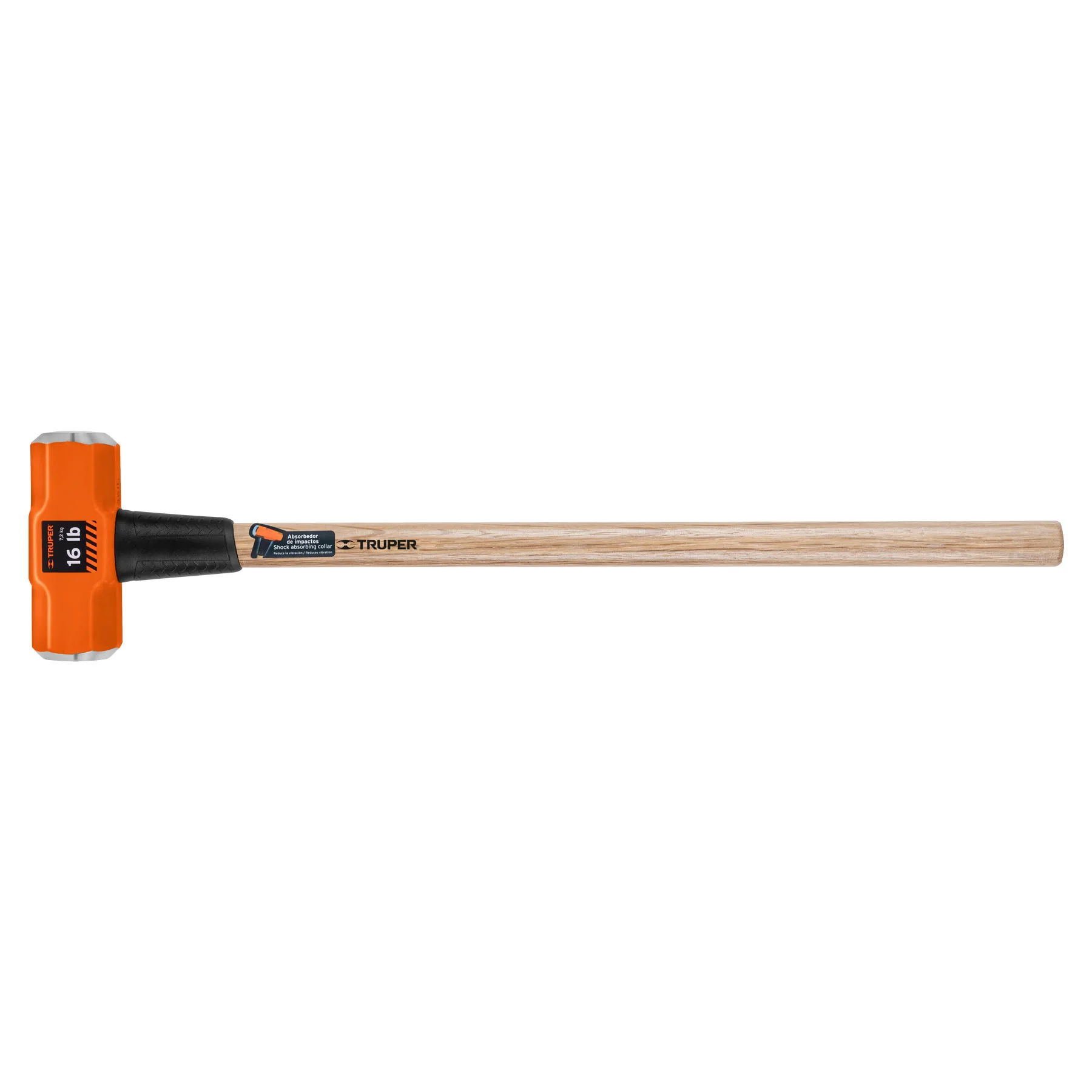 Marro octagonal 16 lb, mango de madera 36", TRUPER