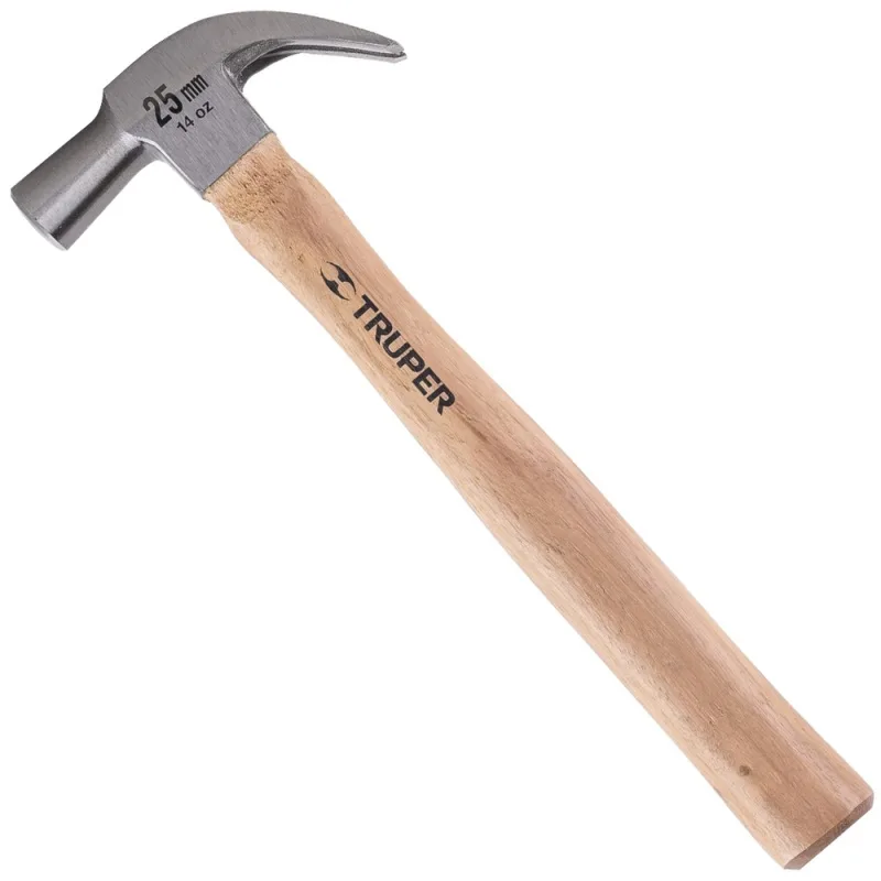 Martillo de Uña Curva Truper 10558 14 Oz Mango de Encino
