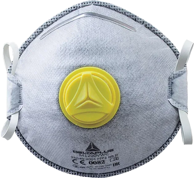 Mascarilla Desechable Delta Plus M1200VW (FFP2 carbón activado, con válvula)