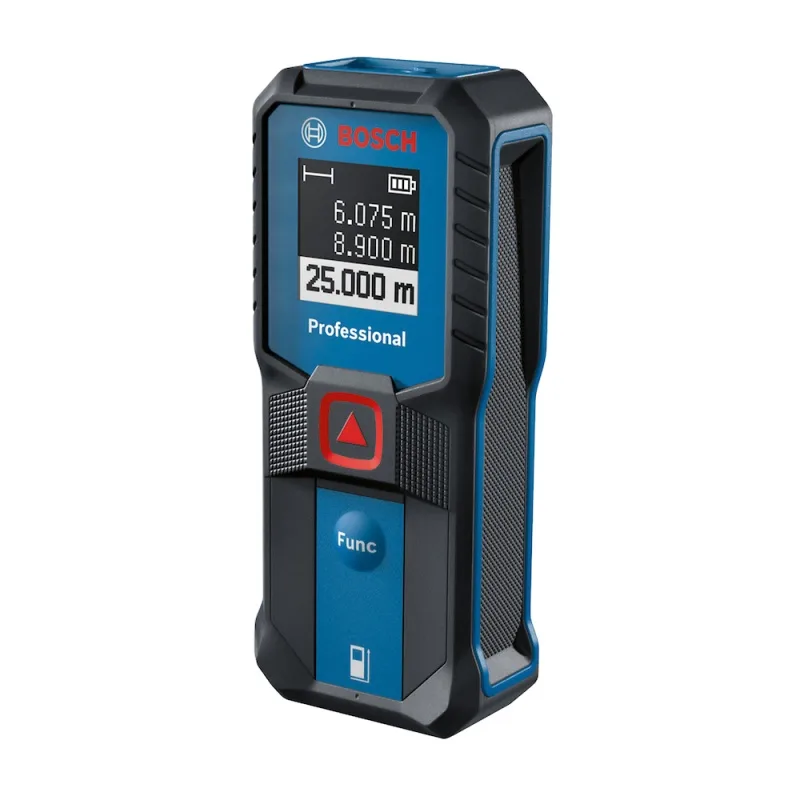 Medidor láser de distancia Bosch GLM 25-23 con alcance de 25 m y precisión de ±2 mm