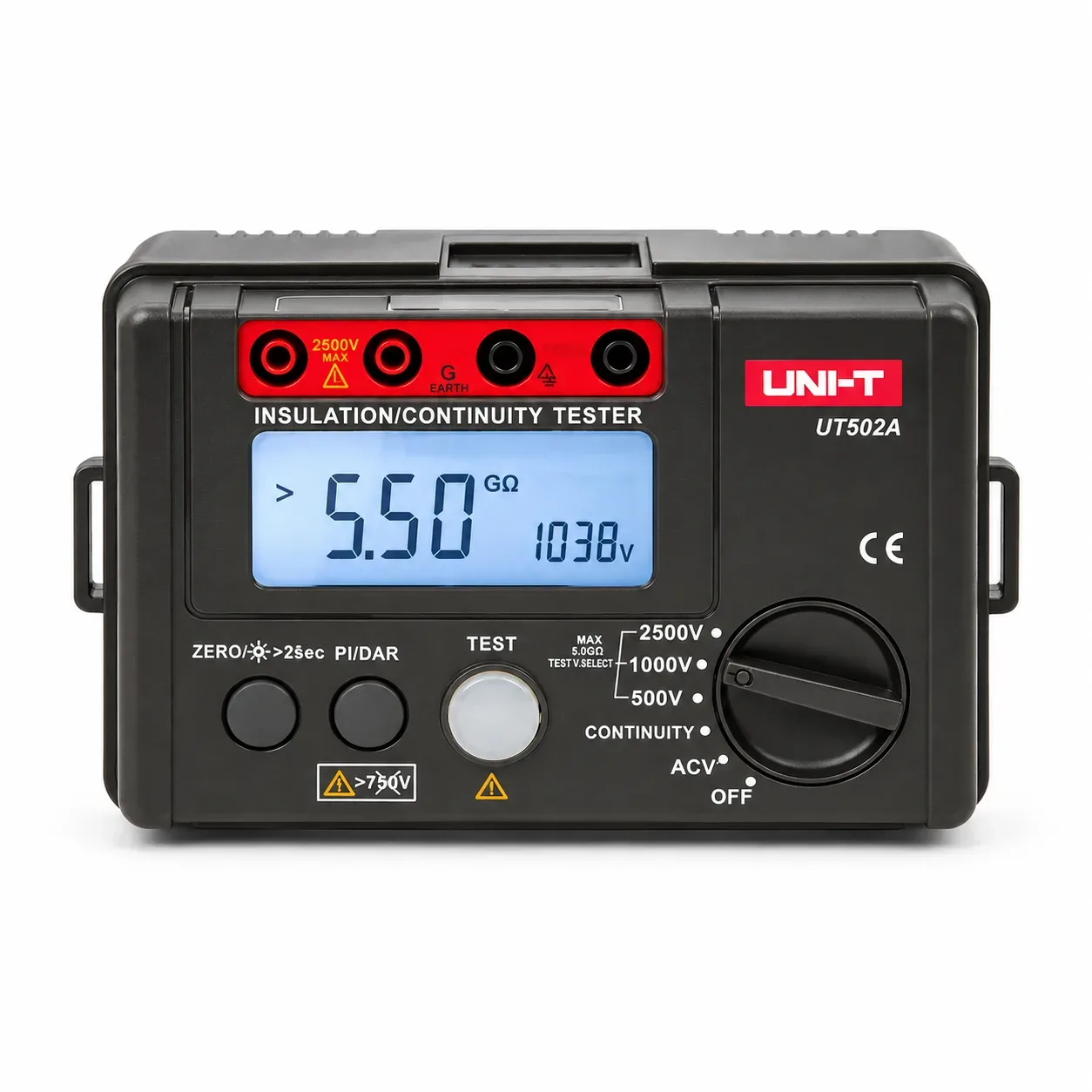 Megóhmetro digital de 500 a 2500 V UNI-T UT502A