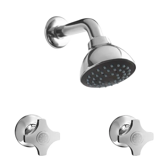 Mezcladora de 2 llaves para ducha con salida Barú, Punta Sal, Italgrif