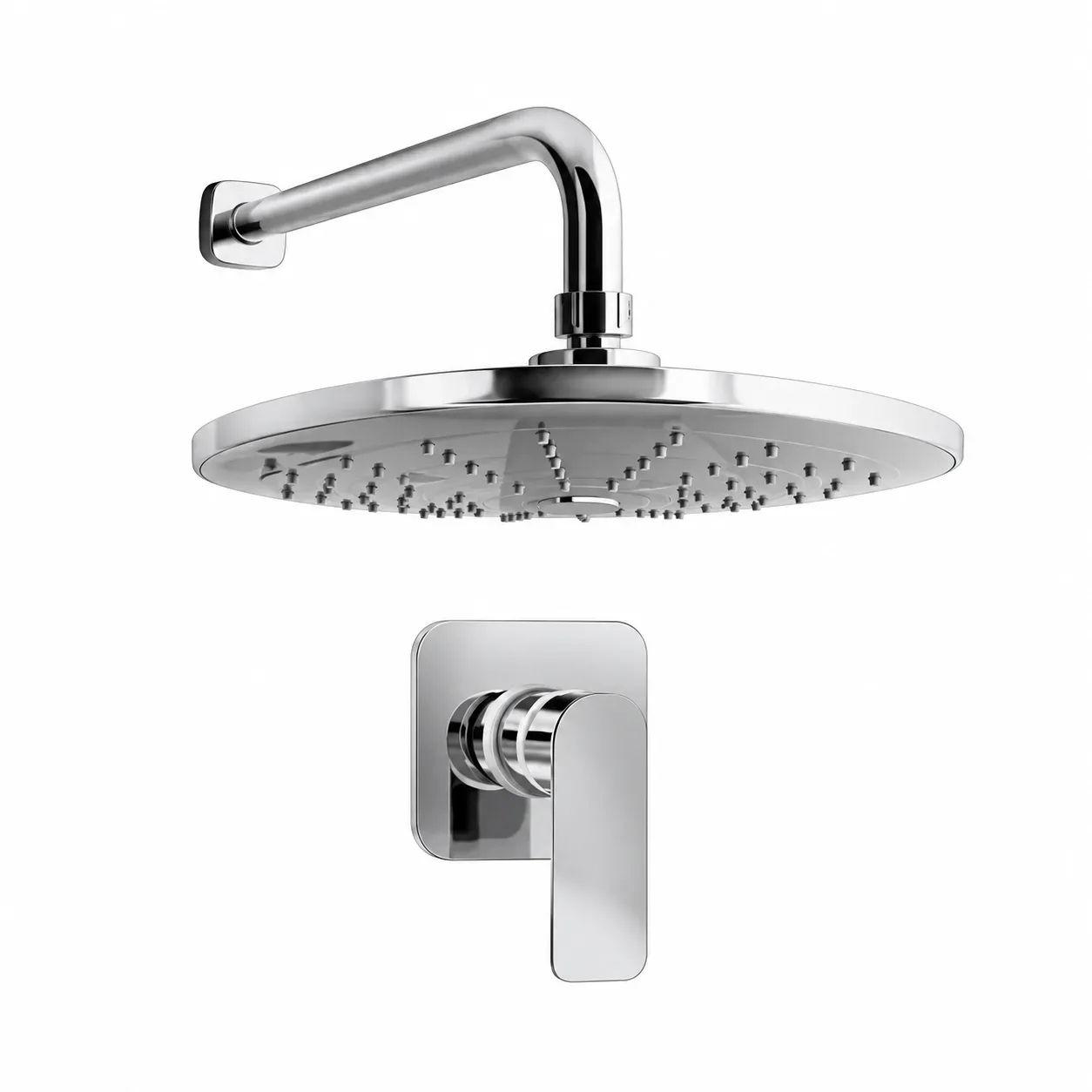 Mezcladora monocomando para ducha con salida de bronce VAINSA Glamour