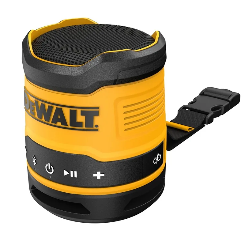 Mini Parlante Bluetooth DeWalt DCR008 12V/20V con Carga USB-C y Proteccion IP67 · foto 2