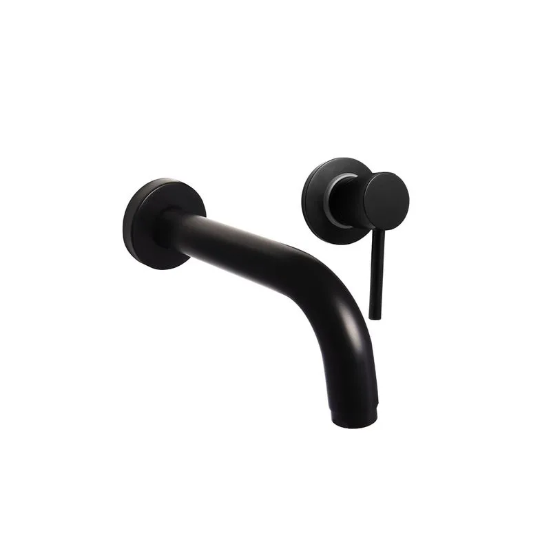 Monocomando Pared Lavatorio Vainsa Lever Black