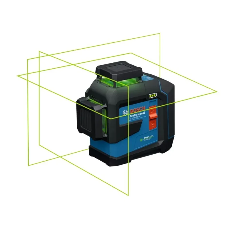 Nivel Laser Bosch GLL 80-33 G de 3 Lineas Verdes con Alcance de 30 m e IP 65 · foto 2