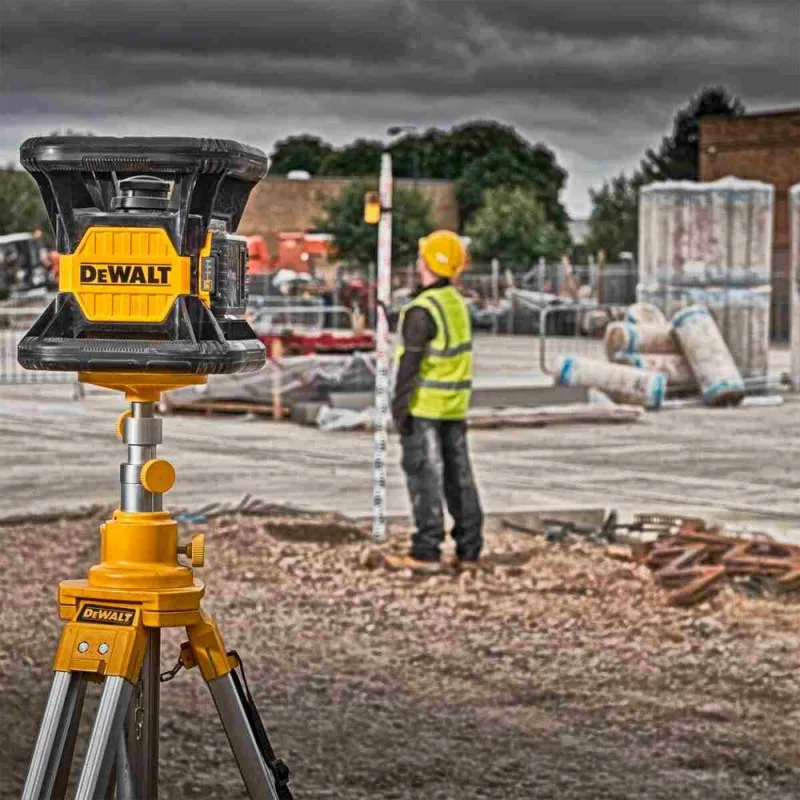 Nivel Láser Rotatorio DeWalt DW074LR 20V MAX Luz Roja con Alcance de 457 m y Detector · foto 6