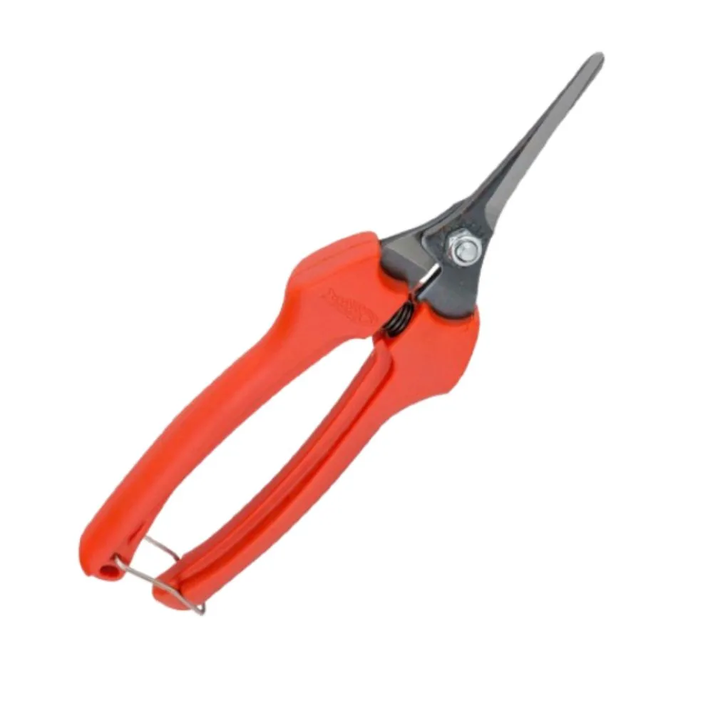 P128-19 – Tijera de Vendimia Recta Larga con Mango de Fibra de Vidrio
