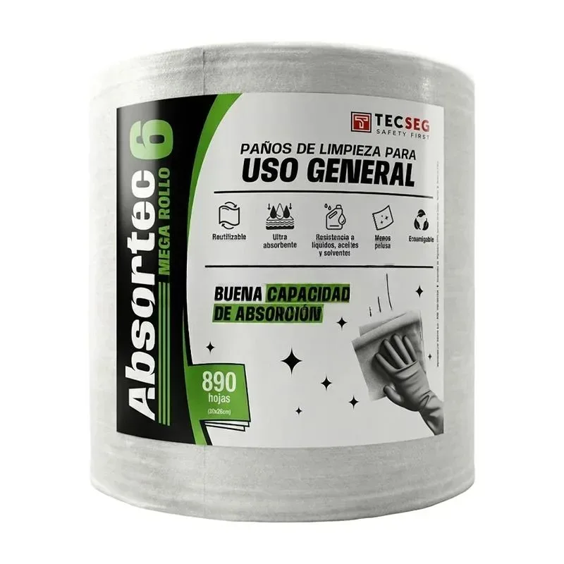 Paños de Limpieza Tecseg Absortec 6 - 890 Paños
