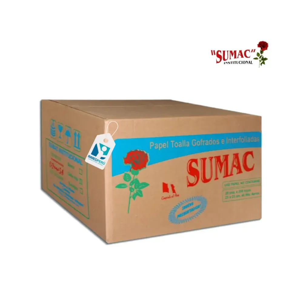 Papel Toalla Gofrado Interfoliado SUMAC doble hoja