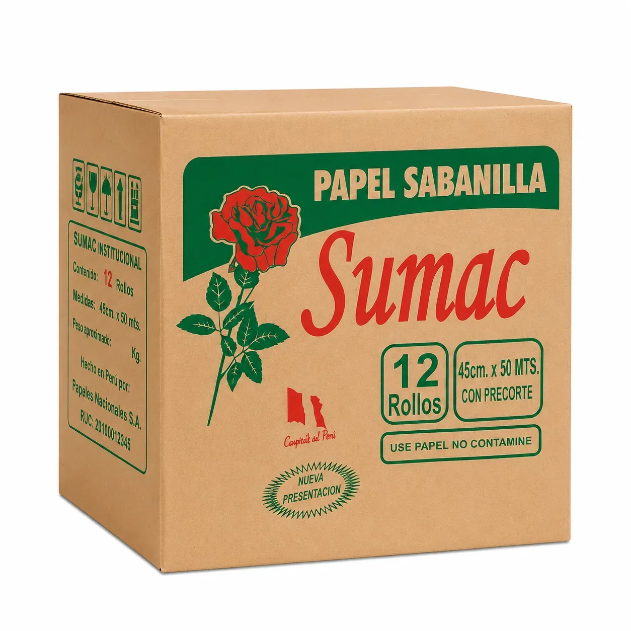 Papel Toalla Sabanilla SUMAC 45cm x 50 m
