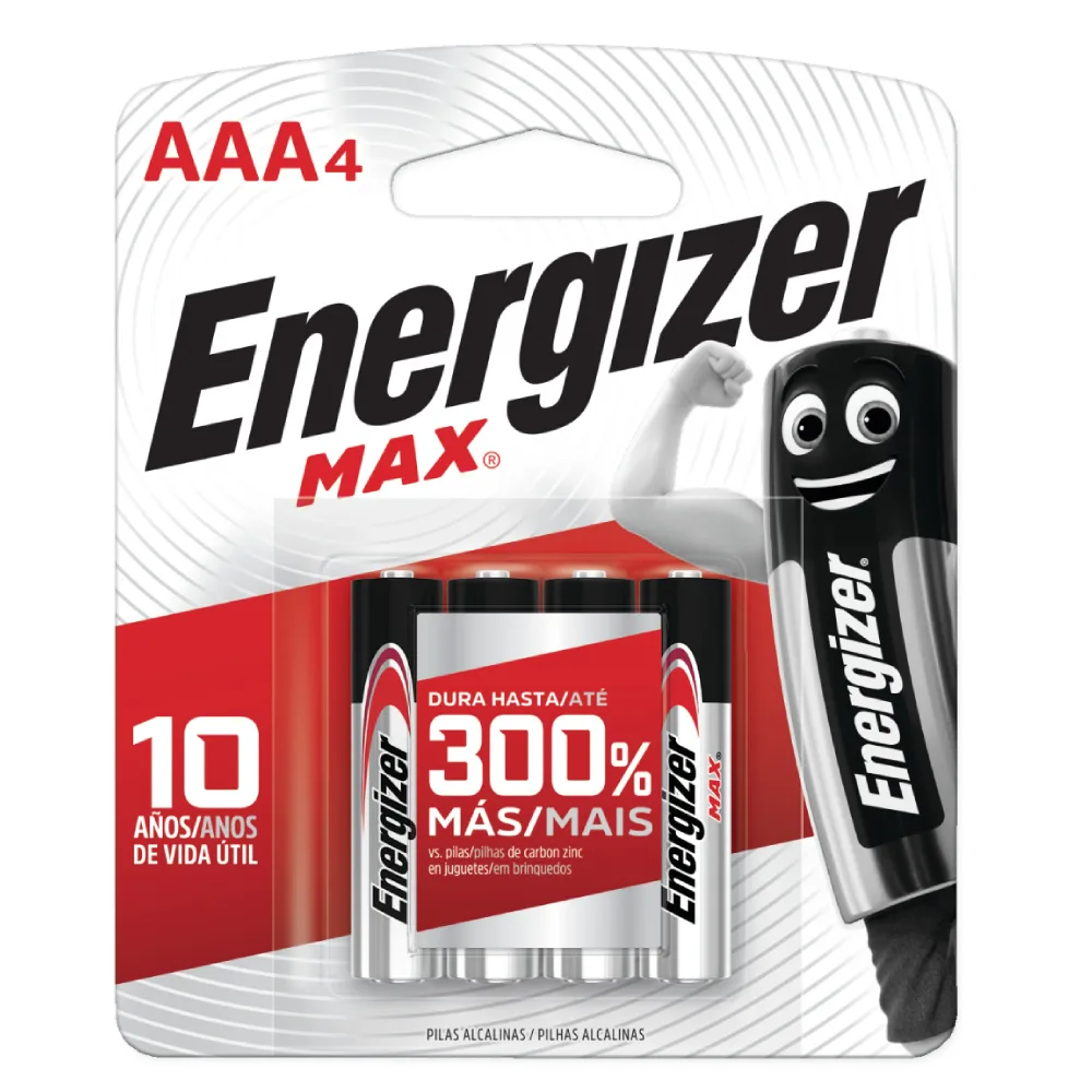 Pila Alcalina Energizer MAX AAA