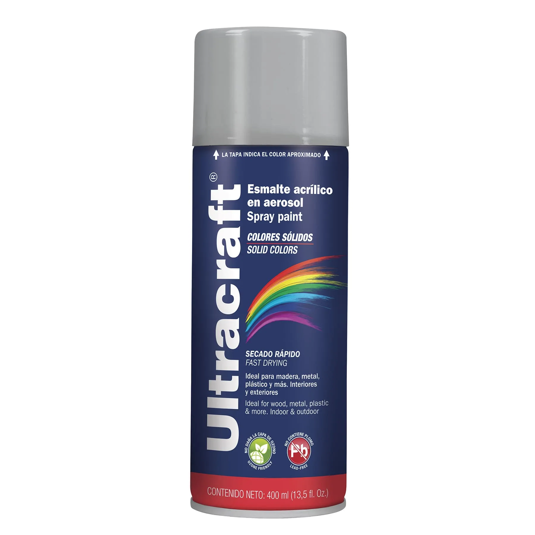 Pintura en Spray Silver Ultracraft 40023