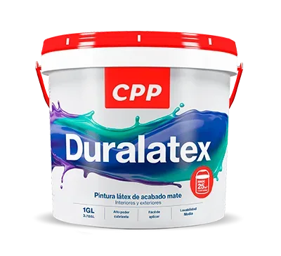 Pintura Látex CPP Duralatex Acabado Mate Interior y Exterior