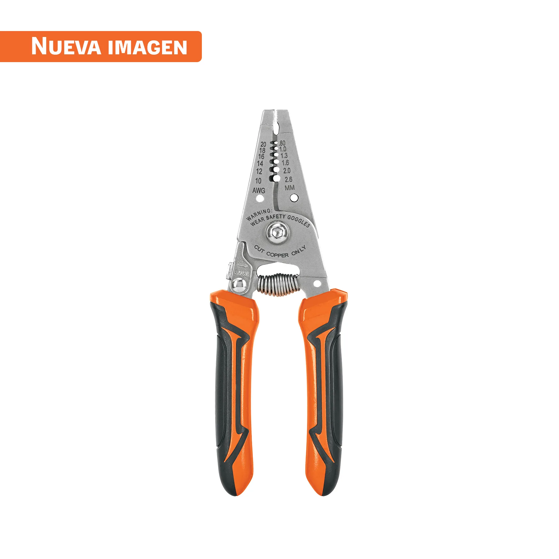 Pinza 6" pela cables, 26 a 16 AWG, TRUPER