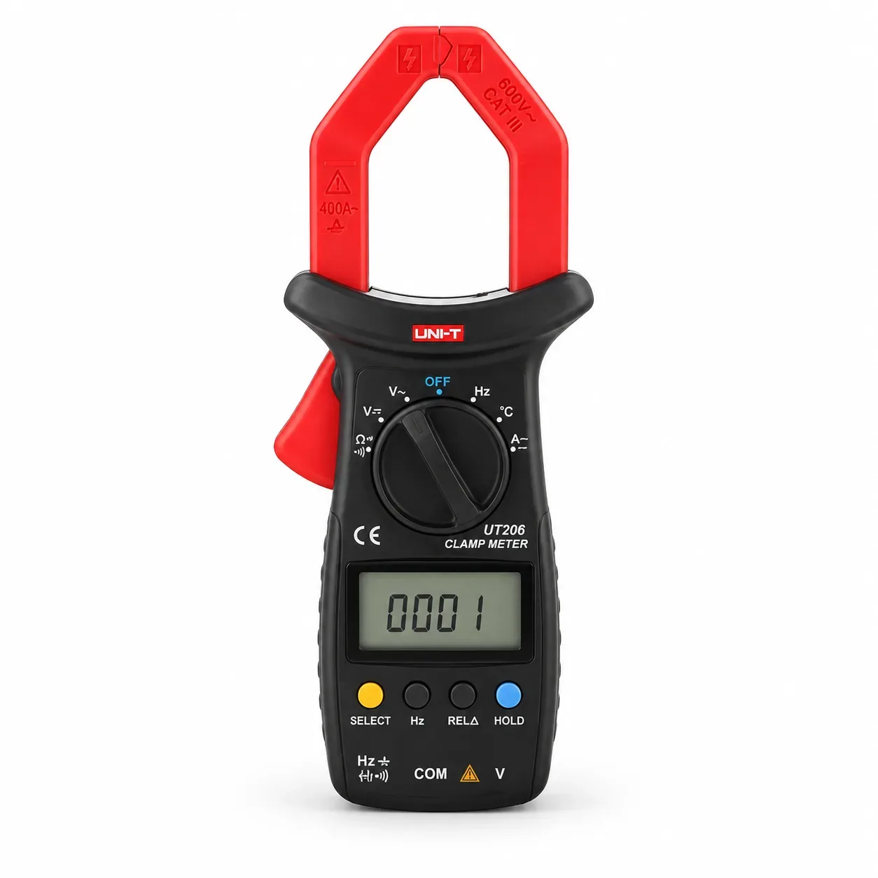 Pinza amperimétrica 1000 A AC mordaza 40 mm UNI-T UT206