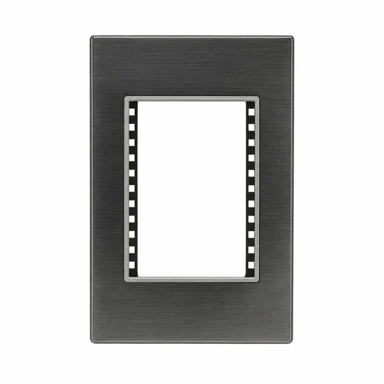 Placa metálica para interruptor y tomacorriente NUVORA
