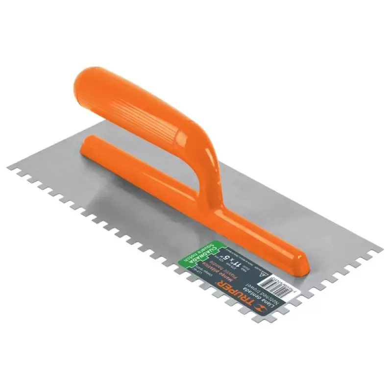 Plancha Empastar Dentada Mango Plástico 11"x5" Truper 15413