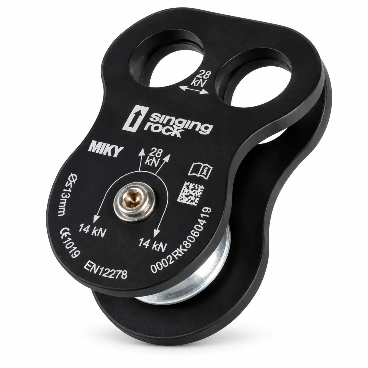 Polea para arborismo de aluminio anodizado SINGING ROCK Miky