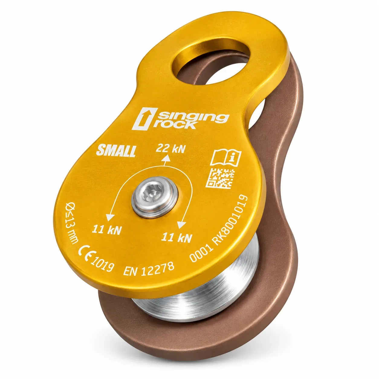 Polea simple compacta de aluminio SINGING ROCK Small