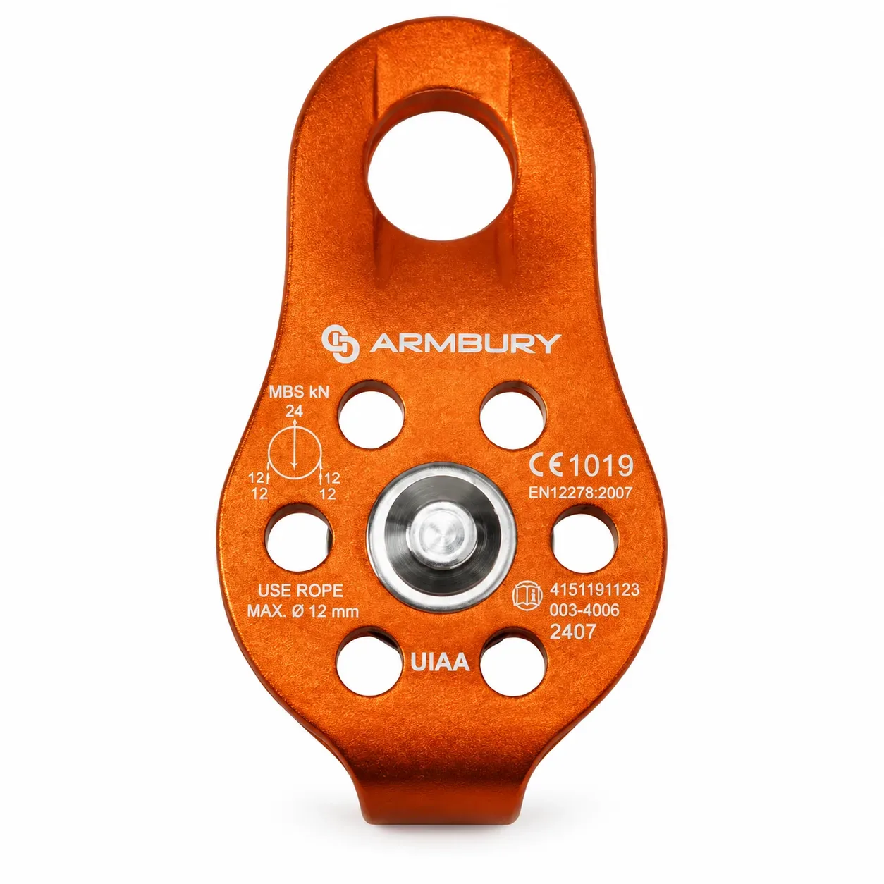 Polea Simple Fija de Aluminio TAST ORANGE/BLACK ARMBURY