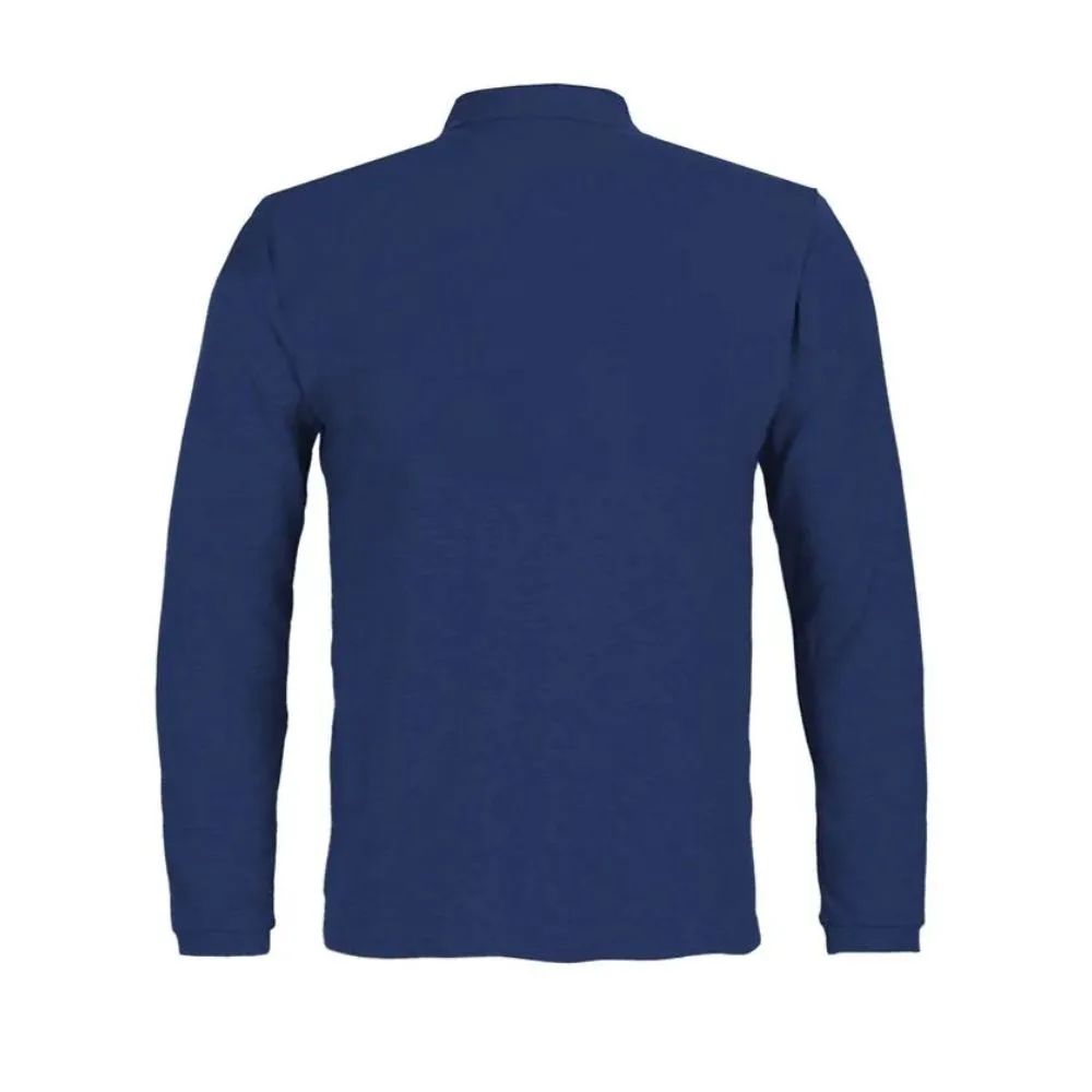Polera Activex Pique Azul Marino Manga Larga Upf 50