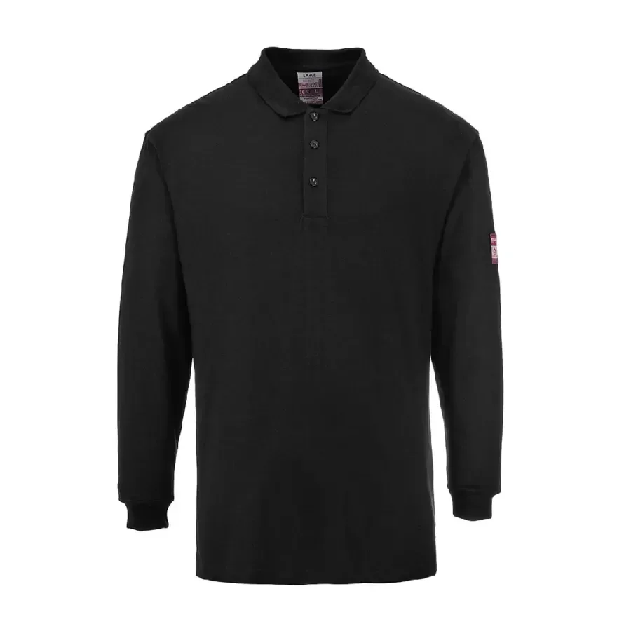 Polo Manga Larga Ignífugo Stanco K6TS Algodón FR 8.7 cal/cm²