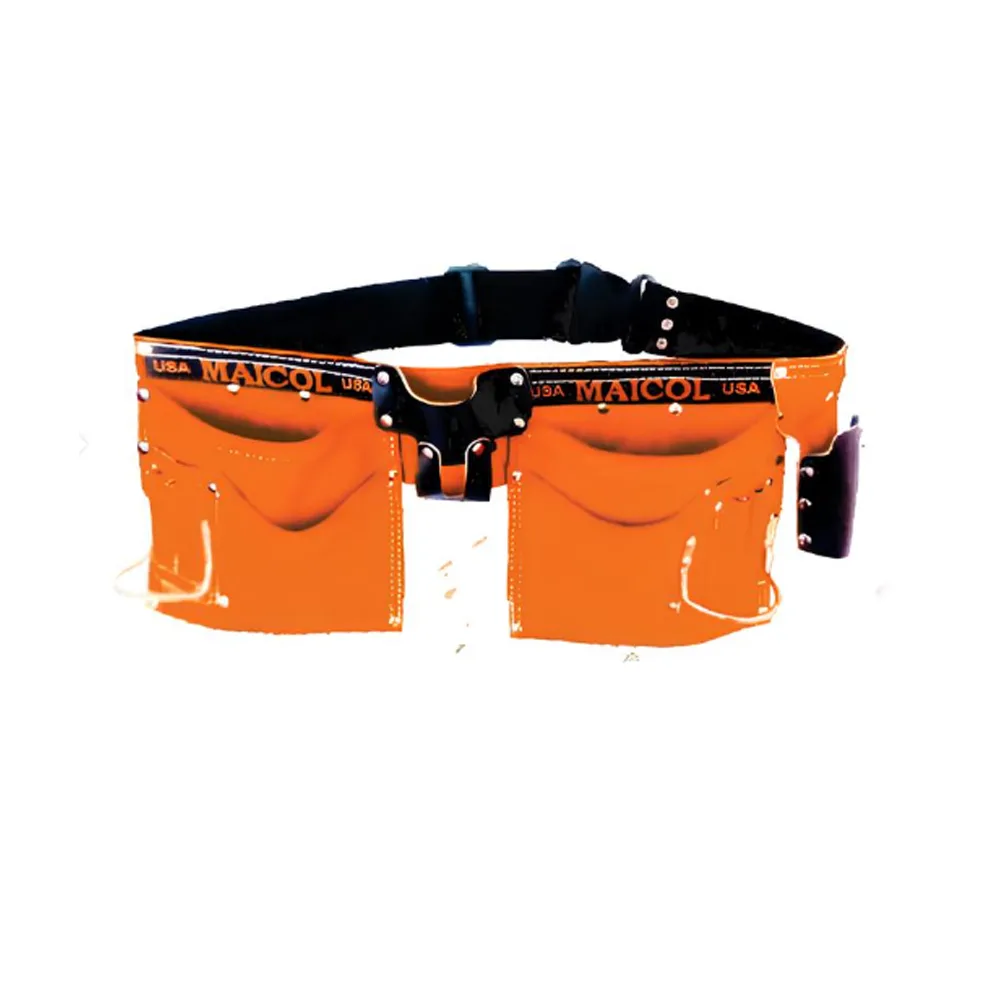 Porta herramientas de cuero con 2 bolsillos grandes MAICOL PHDBGC